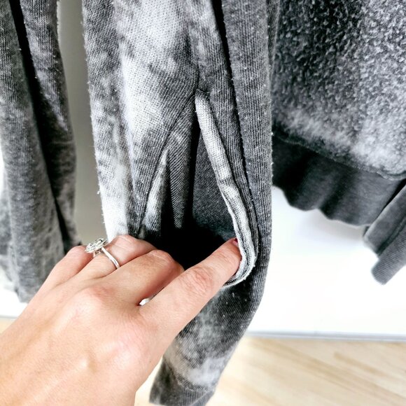 Ocean‎ Drive Womens Gray Hooded Cardigan M Surfer Faded Distressed~SW107.11 - Picture 5 of 6